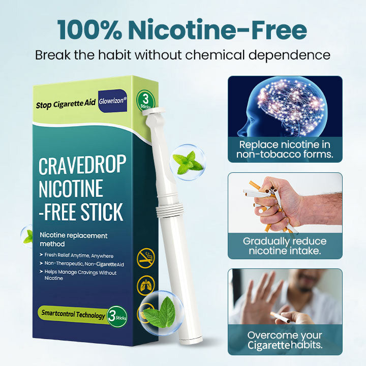 🌿 Glowrizon® CraveDrop Nicotine-Free Stick ( Break Free from Cigarettes in Just 7 Days — 100% Naturally)