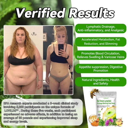 🐝🐝LOVILDS™ Bee Venom Lymphatic Drainage Slimming Foot Patch🔥Limited time 50% OFF🔥（Suitable for use by individuals of all ages)