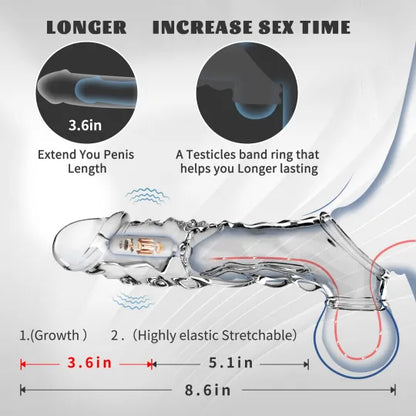 【New upgrade】 Glowrizon™ Ultimate Pleasure Sleeve – Elevate Intimacy, Command the Night